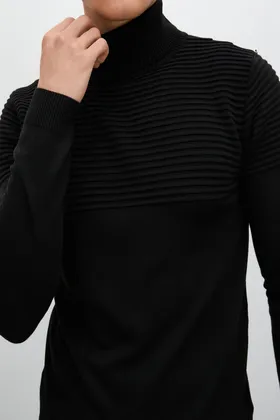 ژاکت مشکی مردانه 4WAM70011HT