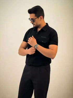 پیراهن کتان مک کویین_کد4348