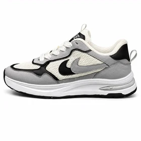 کفش کتانی مردانه مدل نایکی دو نایک رانینگ طوسی مشکی NIKE