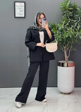 مانتو زنجیر دار پشت نگین