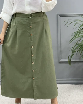 دامن لینن ( بدون کمربند )