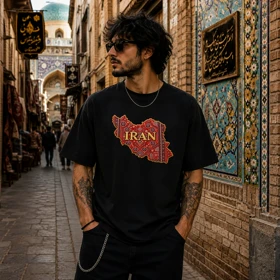 تیشرت طرح ایران کد 15