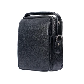کیف دوشی چرم طبیعی L201 (مشکی)
