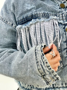 کت جین داخل خزدار