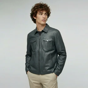 کاپشن چرم (2388) PULO