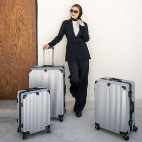 چمدان سایز بزرگ مدل Rose-Merry-RL-318-Large-S-grey