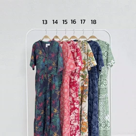 پیراهن زنانه بلندجلو دکمه