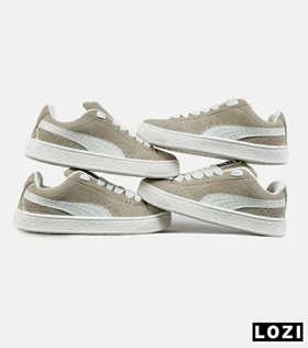 کفش کتانی ورزشی کرم مردانه و زنانه PUMA suede XL مدل 7477
