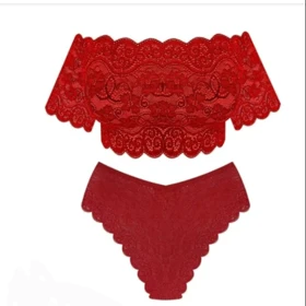 ست نیم‌تنه و شورت زنانه کد 307 رنگ قرمز