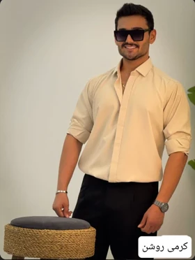 پیراهن پارچه ای ساده_کد4451