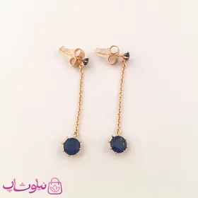 گوشواره زنانه رنگی ژوپینگ آویز بلند