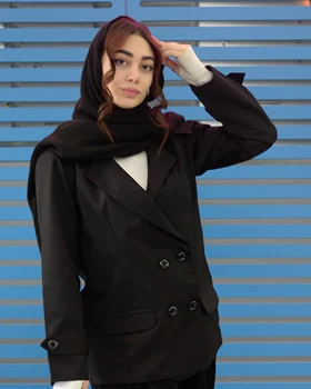 کت زنانه با آستر مشکی کد (7149)