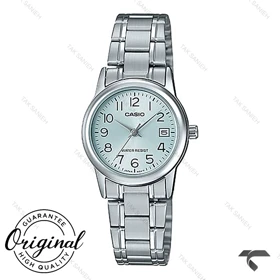 ساعت زنانه کاسیو LTP-V002D-2B سیلور صفحه آبی Casio-10304-L