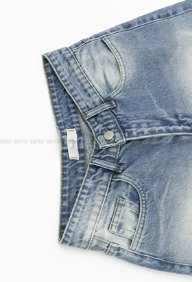 شلوارک جین واید قد 83کد1004210