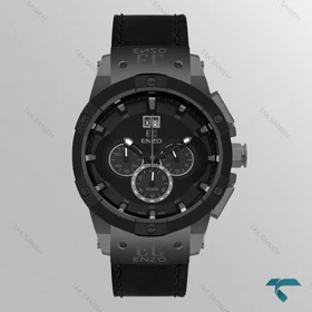ساعت انزو EC-2518LKG مردانه کرنوگراف بندچرم Enzo-8300-G