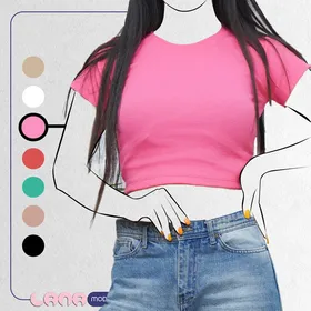 کراپ تاپ تیشرتی