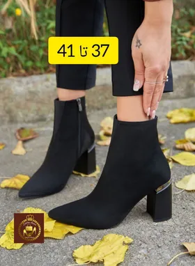نیم بوت زنانه پاشنه‌دار مجلسی sevgi