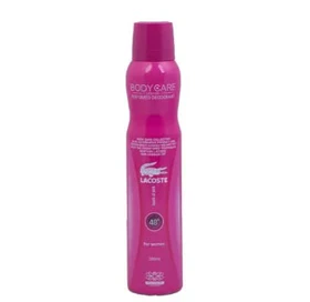 اسپری بدن زنانه بادی کر لاگوست پینک Body Care Lacoste حجم 200 میل