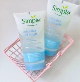 ژل میسلار شوینده صورت سیمپل مدل Water Boost