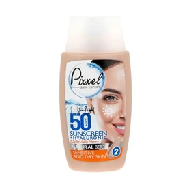 کرم ضد آفتاب SPF50 پوست خشک و حساس پیکسل رنگ نچرال بژ 50 میل