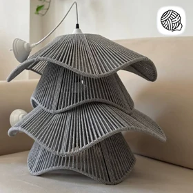 لوستر لاله نخ مکرومه سایز 50