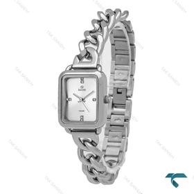 ساعت داتیس زنانه مستطیلی تمام سیلور بند کارتیری Datis-7222-L