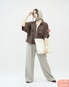 شومیز باکسی دنرس 6034