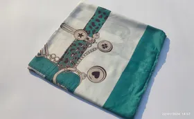 روسری نخی طرح زنجیر قواره 120