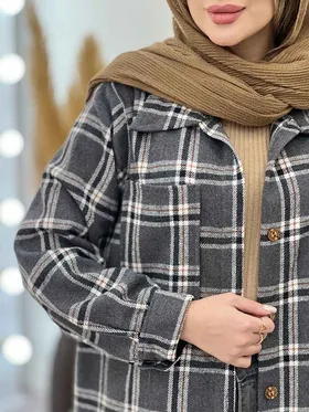 شکت چهارخونه دو جیب تبسم