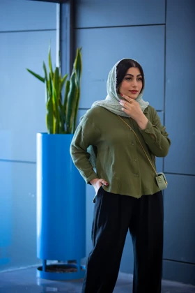 مانتو لینن پنبه شومیزی شایلی