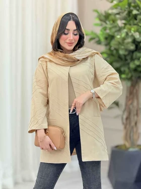 مانتو برش‌دار بغل چاک