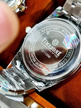 ساعت ست زنانه مردانه موتور ژاپن TIMEZONE کد 1125M