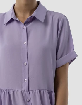 پایین چین‌دار آستین دوبل