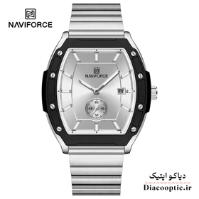 ساعت مچی مردانه زیر ثانیه دار برند نیوی فورس مدل NF 8068 بند حصیری
