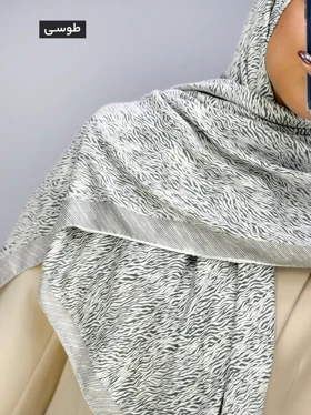 روسری نخی مهروش کد 101918 (طوسی)
