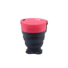 لیوان تاشو سیلیکونی LIFE CAMP (سرخابی)