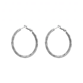 گوشواره زنانه مینمال حلقه‌ای پیچی