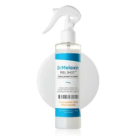 اسپری پیل شات لایه‌بردار و روشن‌کننده دکتر ملاکسین Dr.Melaxin مدل EXFOLIATING TX-SPRAY