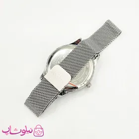 ساعت مچی سواروسکی زنانه موتور ژاپن مدل نقره ای مشکی