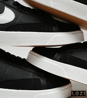 کفش نایک مردانه و زنانه مشکی سفید Nike Blazer Low 77