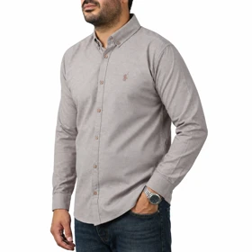 پیراهن آستین بلند ساده مردانه مدل 61029101
