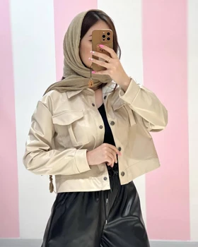 کت کراپی چرم