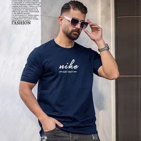 تیشرت مردانه طرح جدید nike سرمه ای