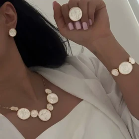 ست کامل مینا کاری دایره ای