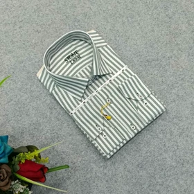 پیراهن راه راه آستین بلند مردانه – قواره کلاسیک