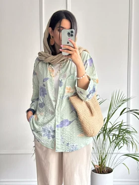 مانتو شومیزی گندم