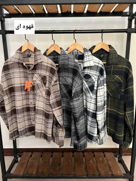 پیراهن پشمی چهارخونه 2608