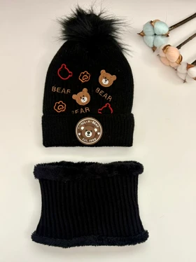 کلاه و شالگردن بچگانه دخترانه و پسرانه کپی