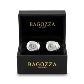 دکمه سردست لاکچری طرح نگین گوش ماهی برند Bagozza