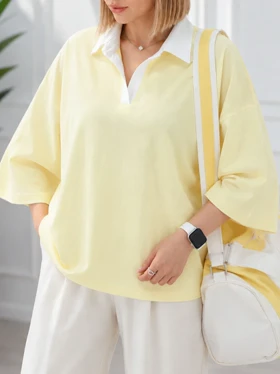 تیشرت یقه دار دخترانه تمنا